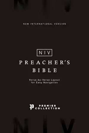 NIV Preacher’s Premier Collection Bible: Black Premium Goatskin Leather (ISBN:9780310453741)